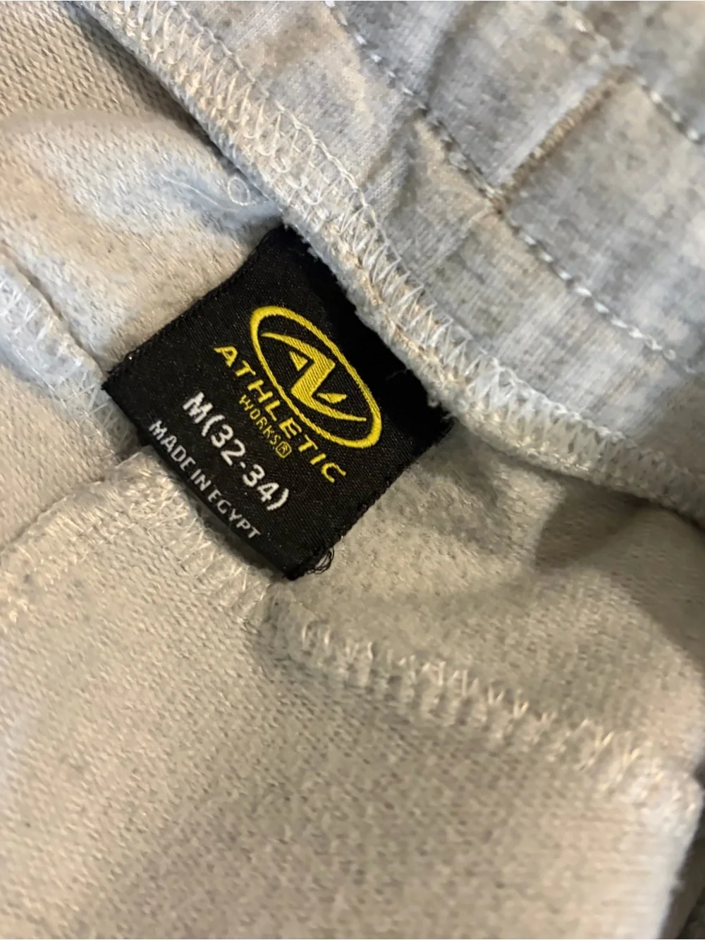 Athletic Works Light Gray Men's Jogger Sweatpants